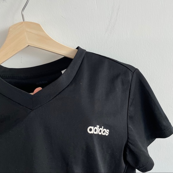 Adidas - Black Workout Short Sleeve Top - Picture 3 of 5